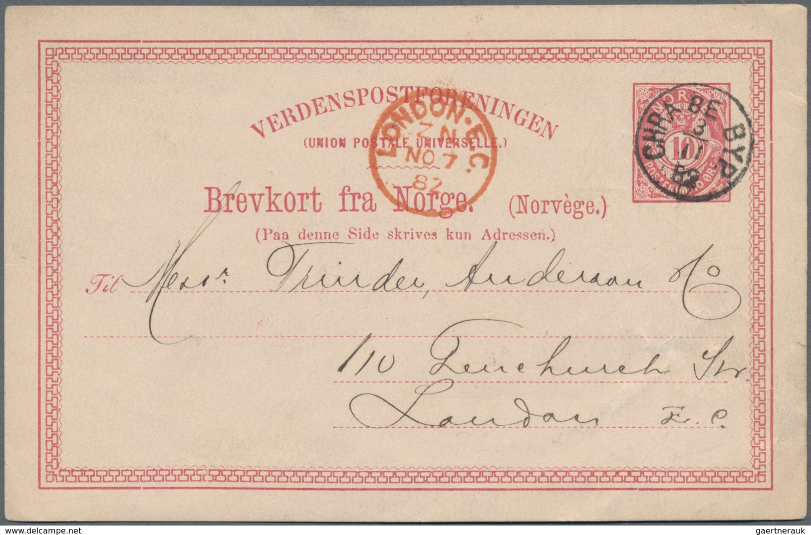 Norwegen - Ganzsachen: 1872/1987 2 Albums With Ca. 450 Commercially Used And CTO-used Postal Station - Postwaardestukken