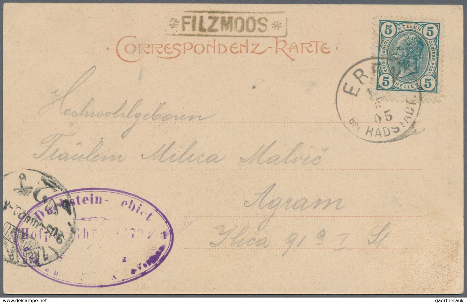 Österreich: 1830/1920 (ca.), Partie Von Ca. 56 Belegen, Dabei Etliche Markenlose Briefe/Postscheine - Collections