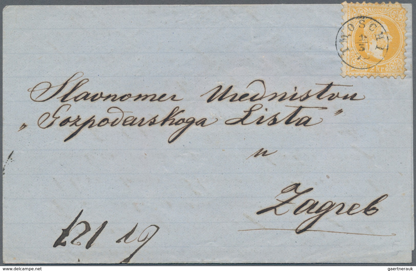 Österreich: 1830/1920 (ca.), Partie von ca. 56 Belegen, dabei etliche markenlose Briefe/Postscheine