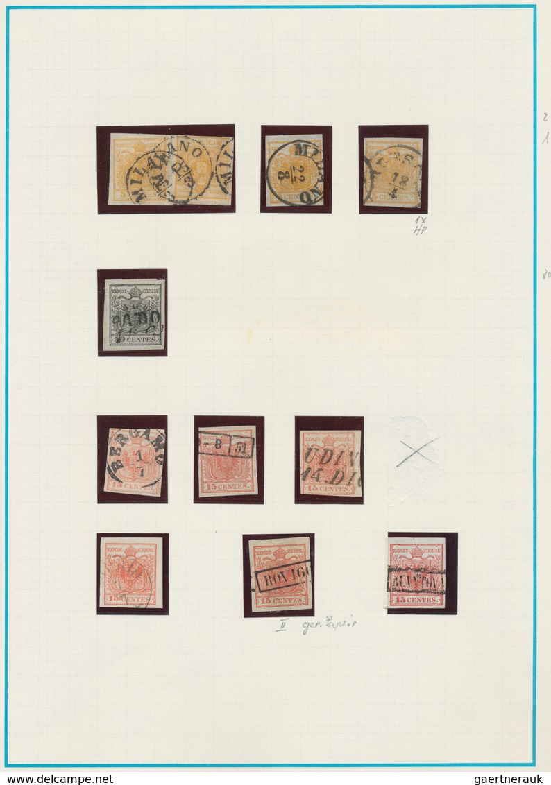 Österreich: 1850/2000, Österreich/Lombardei+Venetien, Meist Gestempelter Sammlungsbestand In Vier Al - Verzamelingen