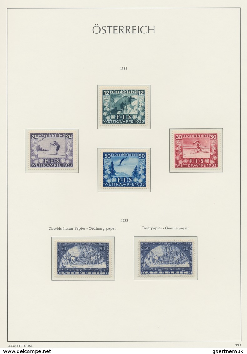 Österreich: 1908/1937, Fast Ausschließlich Postfrische Und Nur Ganz Vereinzelt Etwas Ungebrauchte Sa - Collections