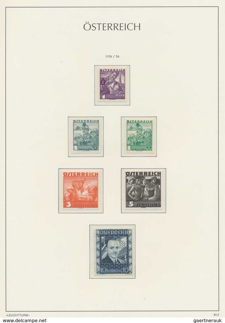 Österreich: 1908/1937, Fast Ausschließlich Postfrische Und Nur Ganz Vereinzelt Etwas Ungebrauchte Sa - Colecciones