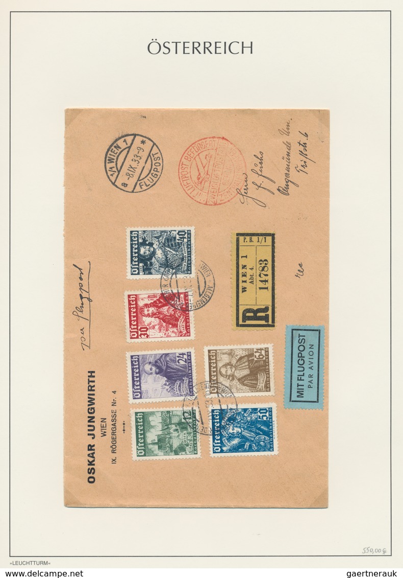 Österreich: 1923/1938, Saubere Und Vielseitige Sammlung Von Ca. 109 Briefen Und Karten, Sauber Im Ri - Colecciones