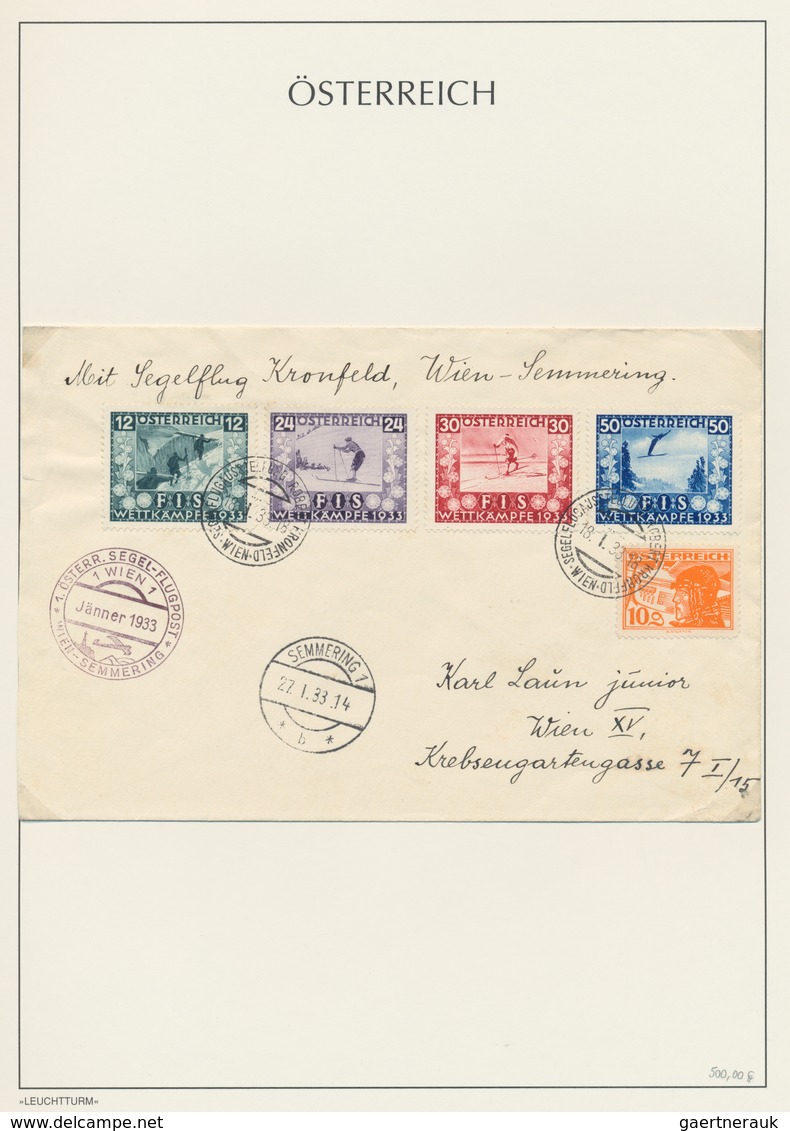 Österreich: 1923/1938, saubere und vielseitige Sammlung von ca. 109 Briefen und Karten, sauber im Ri