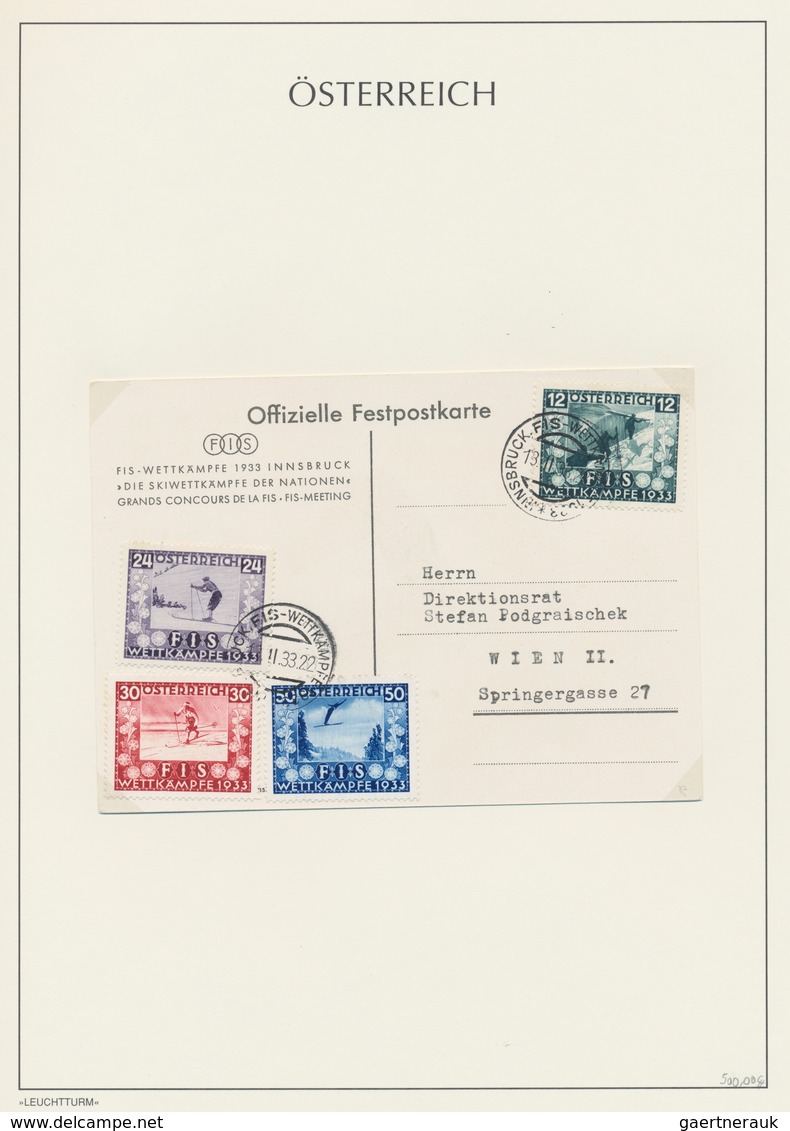 Österreich: 1923/1938, saubere und vielseitige Sammlung von ca. 109 Briefen und Karten, sauber im Ri