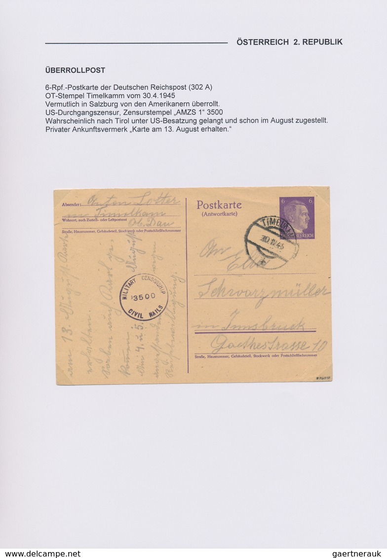 Österreich: 1938/1955, Partie Mit Ca.30 Belegen, Dabei Schwerpunkt 2.Republik Mit Interessanten Pake - Collections