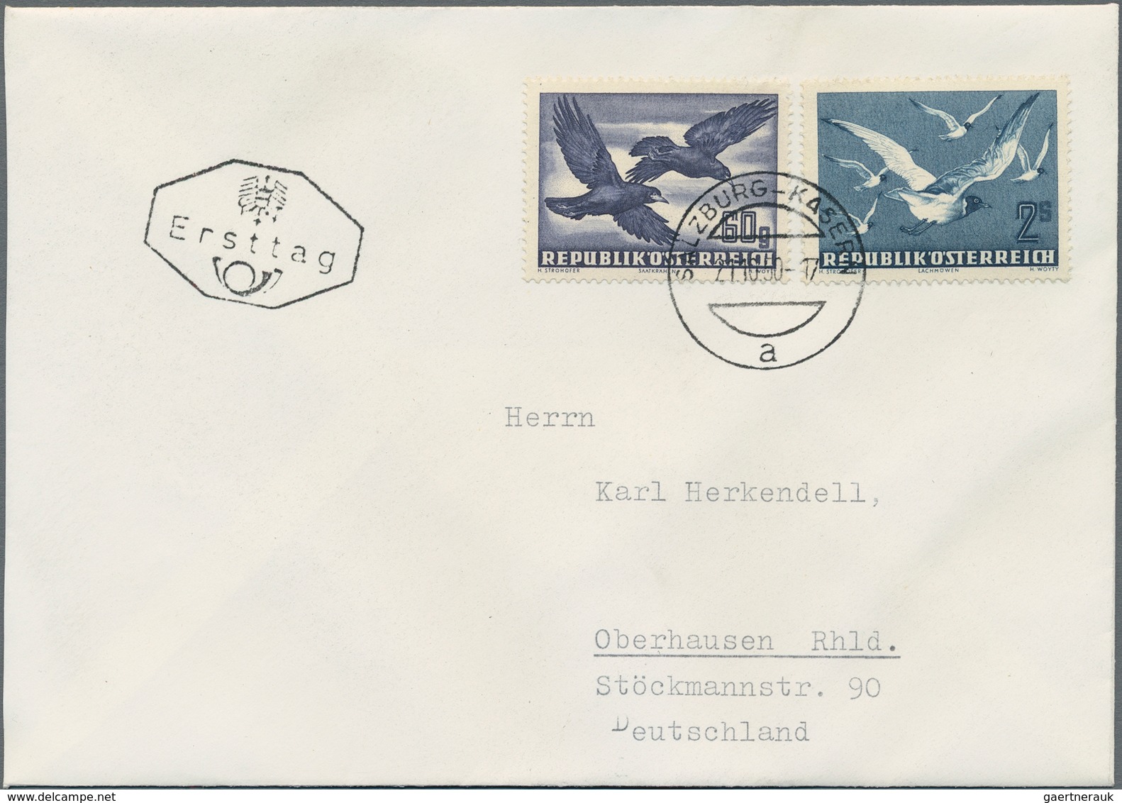 Österreich: 1948/1964, Partie Von Elf Belegen, Dabei Attraktive Fankaturen, MiNr. 868/77 Auf Zwei FD - Collections