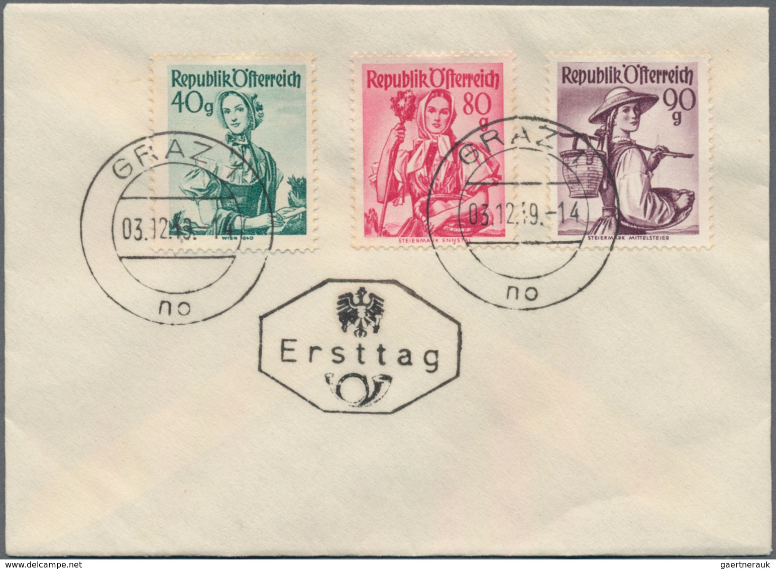 Österreich: 1948-1955, Posten Mit 80 Ersttagsbriefen Inc. Einiger Dubletten, Dabei Auch Freimarken U - Sammlungen