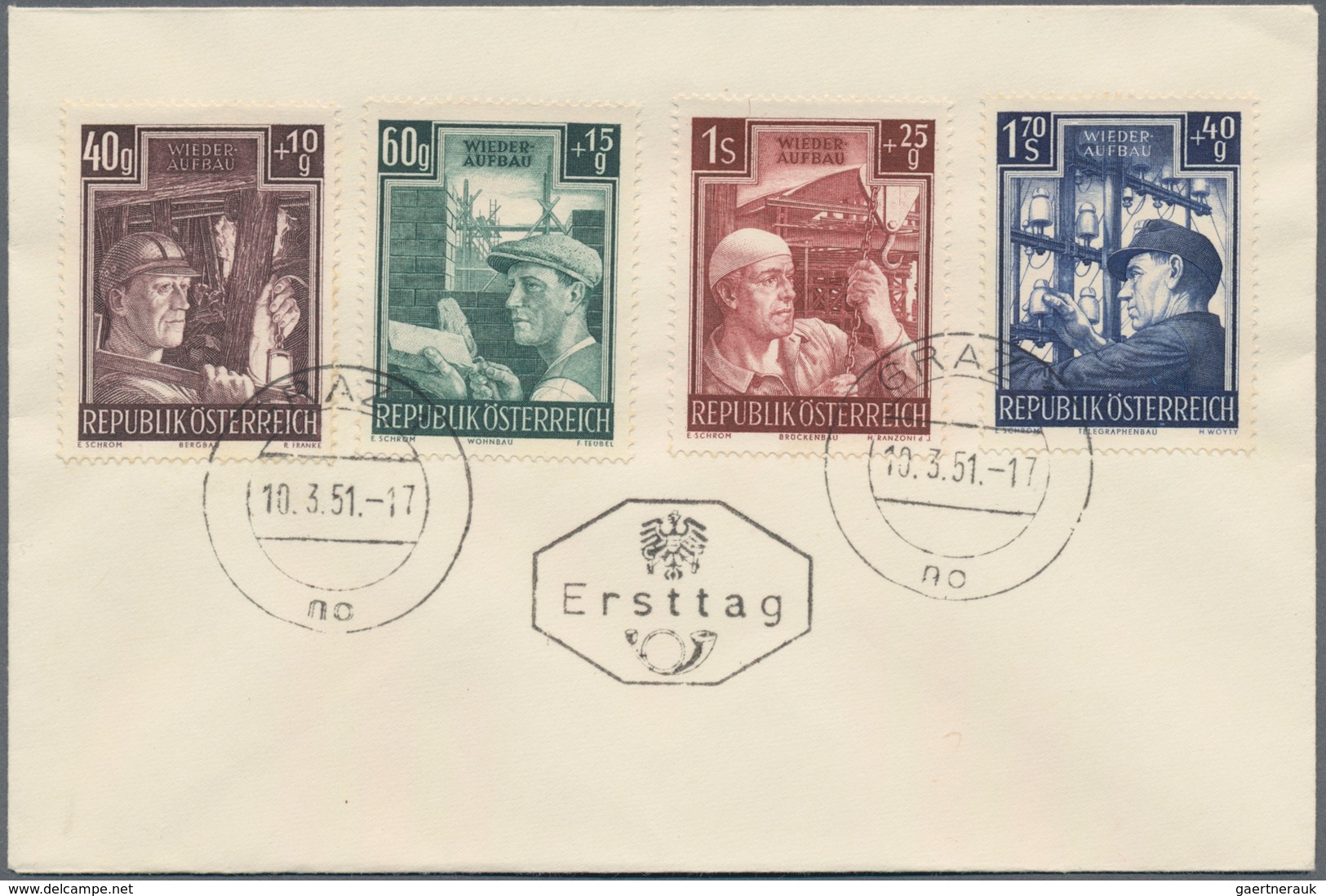 Österreich: 1948-1955, Posten Mit 80 Ersttagsbriefen Inc. Einiger Dubletten, Dabei Auch Freimarken U - Sammlungen