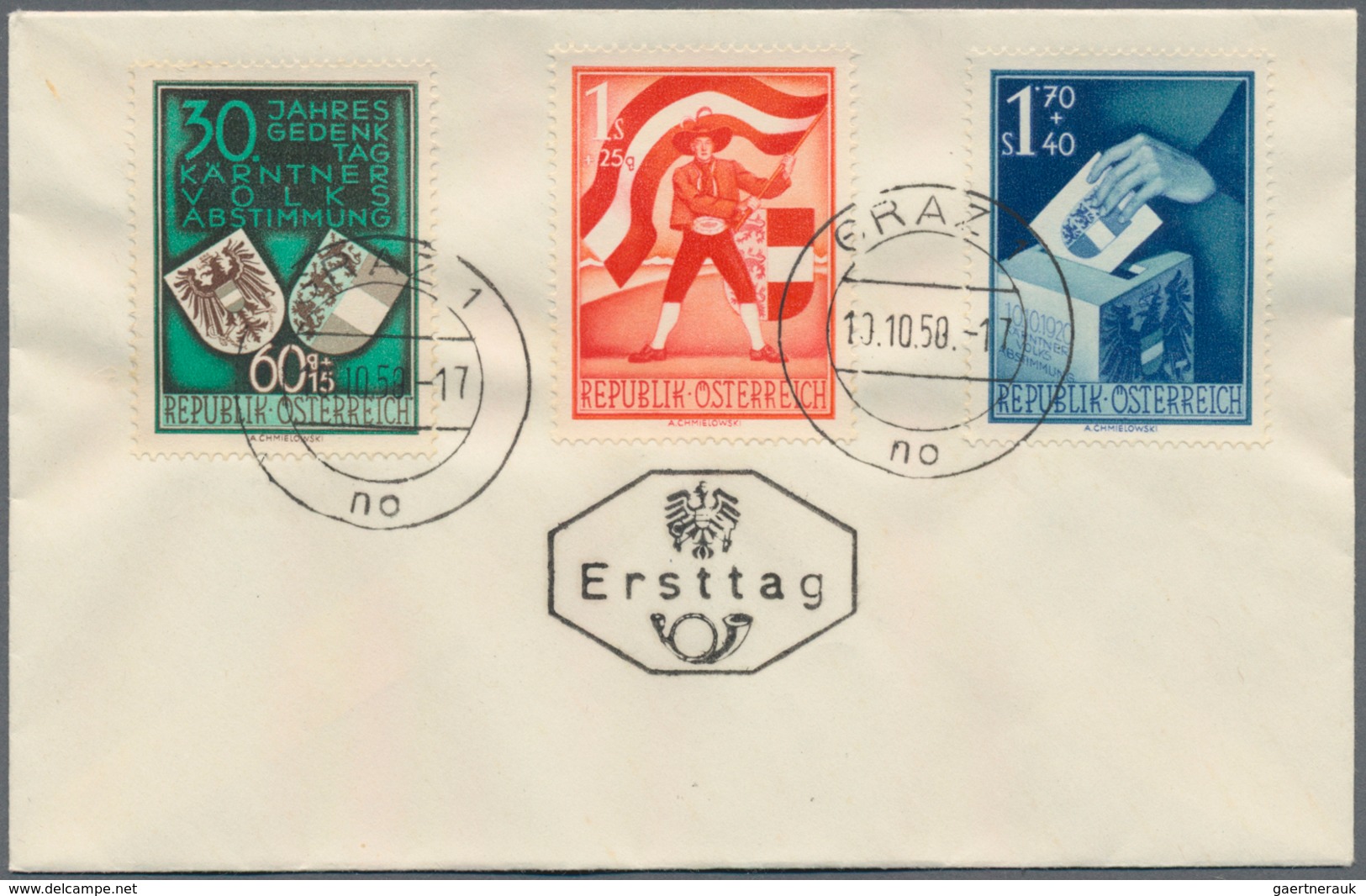 Österreich: 1948-1955, Posten Mit 80 Ersttagsbriefen Inc. Einiger Dubletten, Dabei Auch Freimarken U - Sammlungen