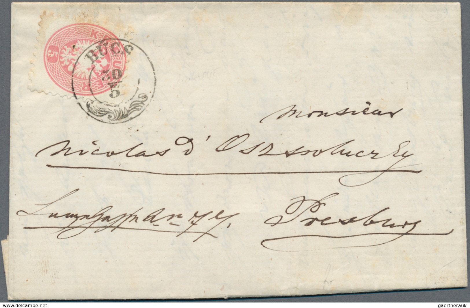 Österreich - Lombardei Und Venetien: 1850/1867. Nette Sammlung Von 18 Briefen, Alle Mit UNGARISCHEN - Lombardije-Venetië