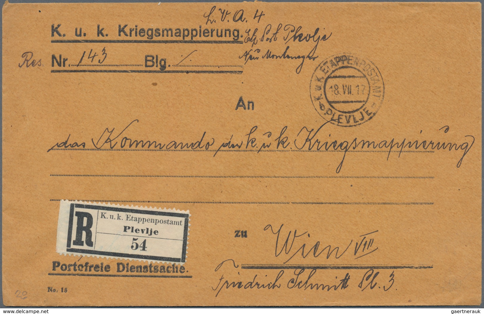 Österreichisch-Ungarische Feldpost - Allgemeine Ausgabe: 1916/1918, Partie Von 23 Meist Feldpost-Bel - Other & Unclassified