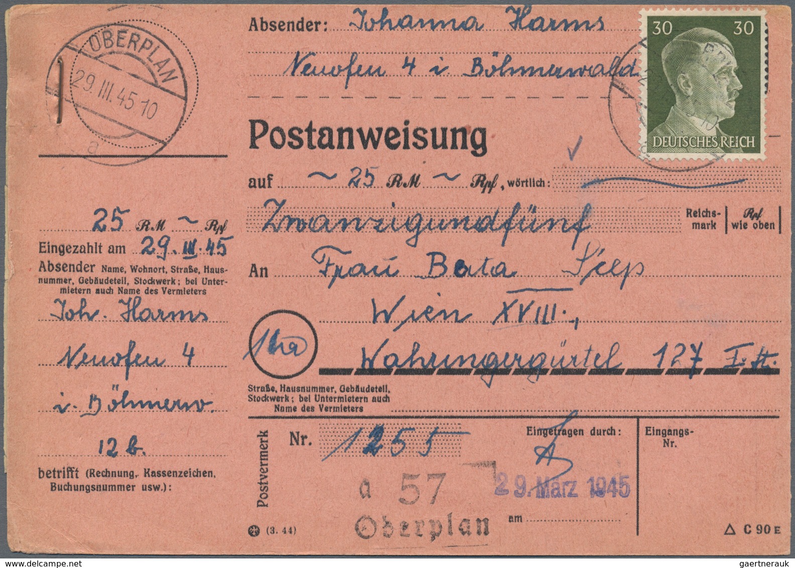 Österreich - Ostmark: 1938/1945, Reichhaltiger Sammlungsbestand Mit Ca.65 Belegen, Dabei überwiegend - Other & Unclassified