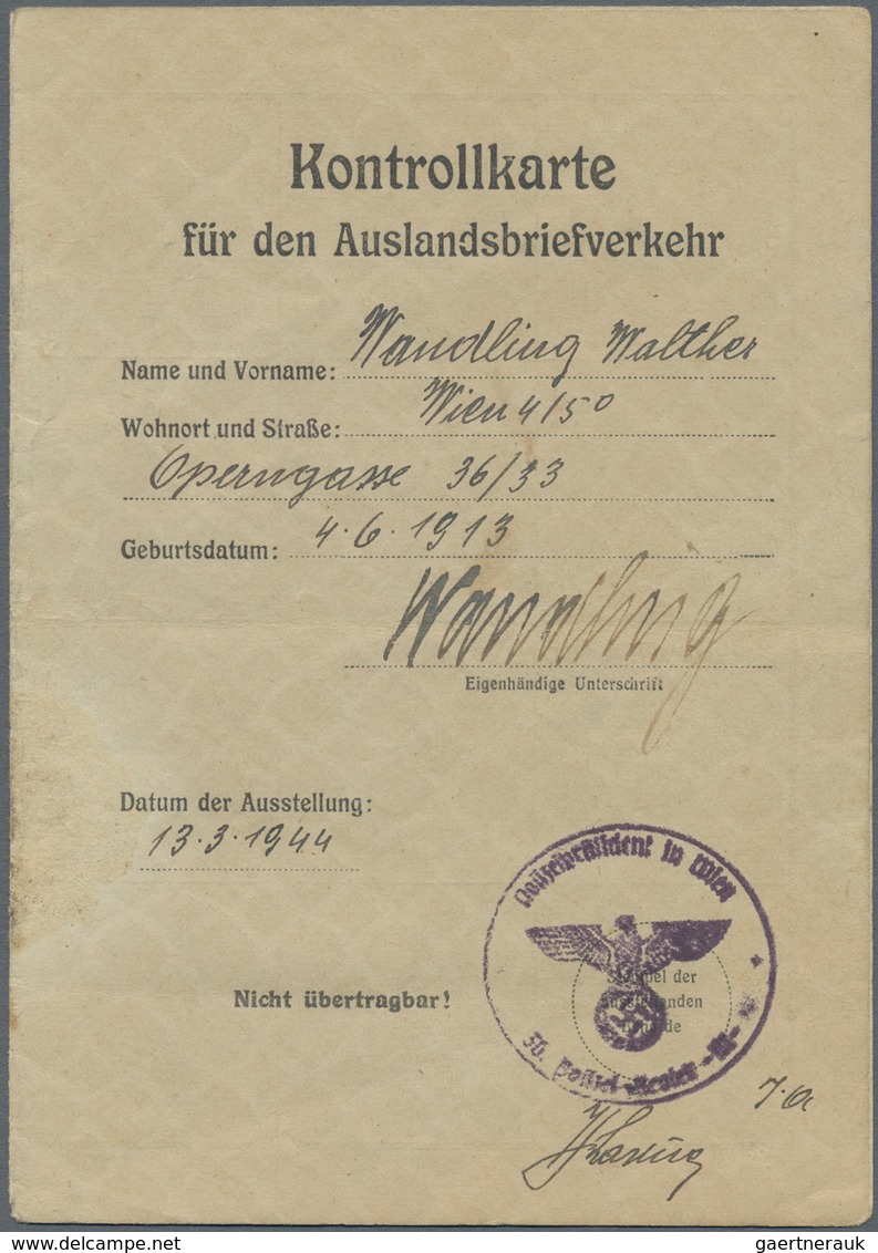 Österreich - Ostmark: 1938/1945, reichhaltiger Sammlungsbestand mit ca.65 Belegen, dabei überwiegend