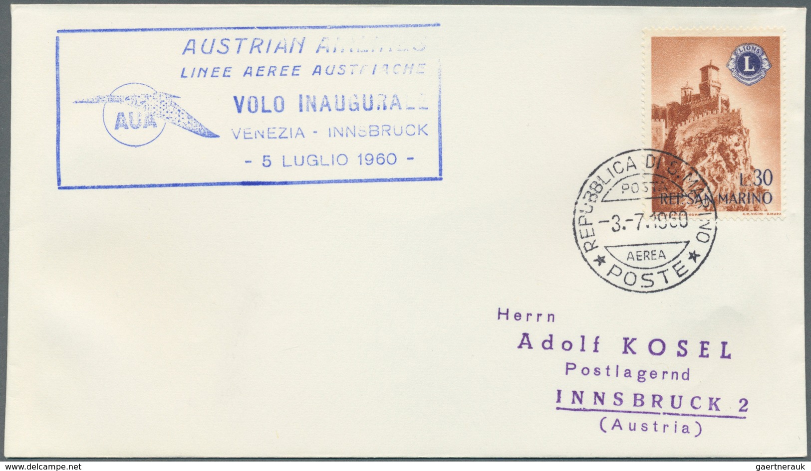 Österreich - Flugpost: 1958/1971, AUA - Austrian Airlines, sehr gehaltvolle überkomplette Sammlung m