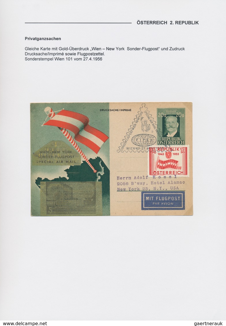 Österreich - Privatganzsachen: 1945/1951, Gehaltvolle Slg. Mit über 100 Gebrauchten U. Ungebrauchten - Other & Unclassified