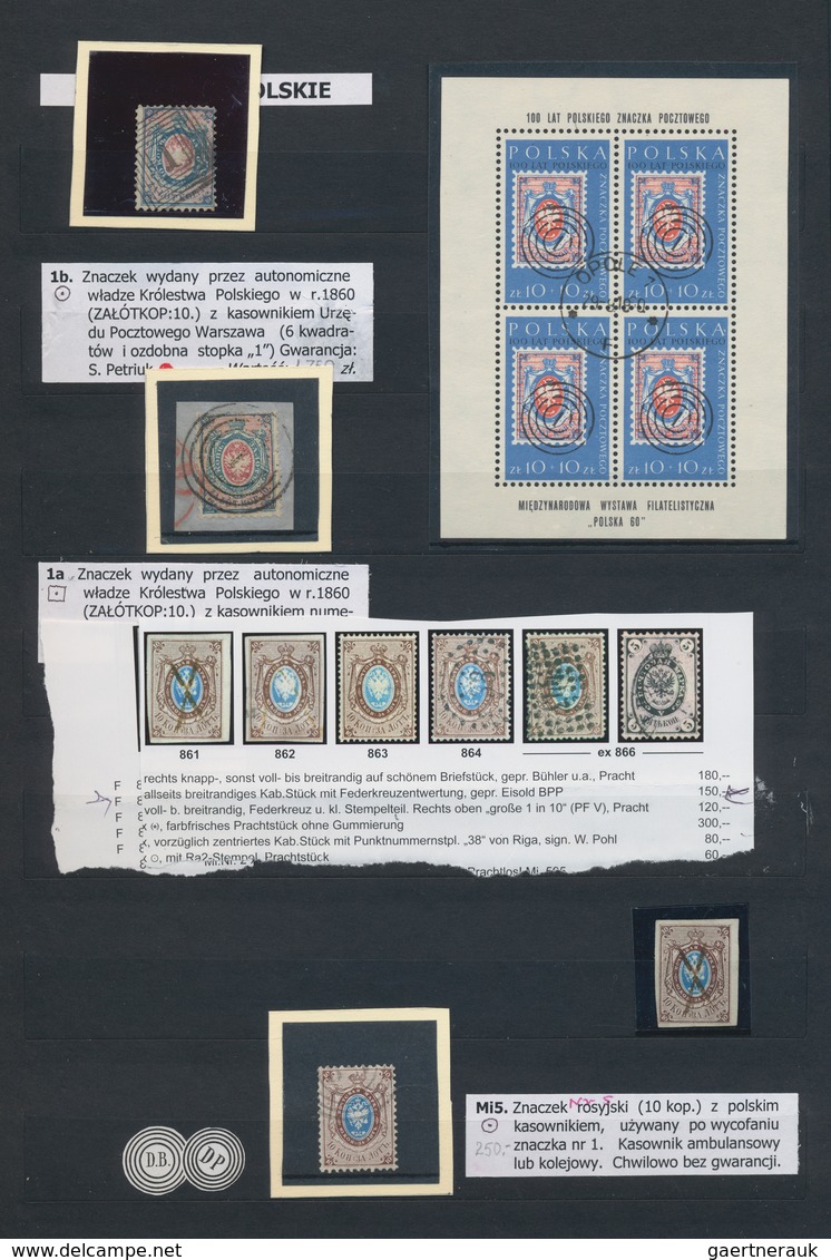 Polen: 1860/2005, Comprehensive Collection/holding In Ten Albums, Comprising Several Better Items, E - Cartas & Documentos