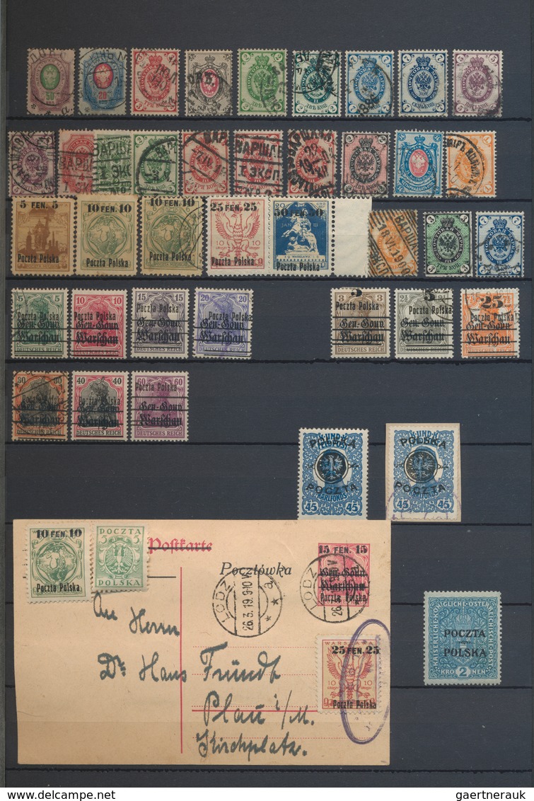 Polen: 1918/2005, Used And Mint Collection In Five Thick Stockbooks, Well Sorted Throughout And Main - Covers & Documents
