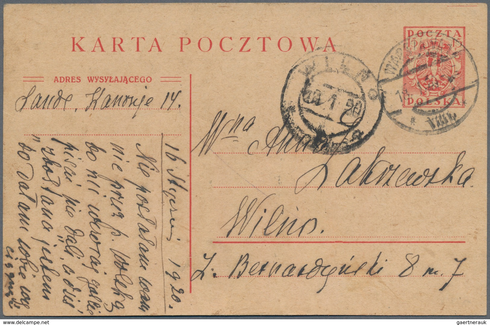 Polen: 1919/1939, VILNIUS DISTRICT, Polish Occupation/annexation, Collection Of Apprx. 79 Covers/car - Briefe U. Dokumente