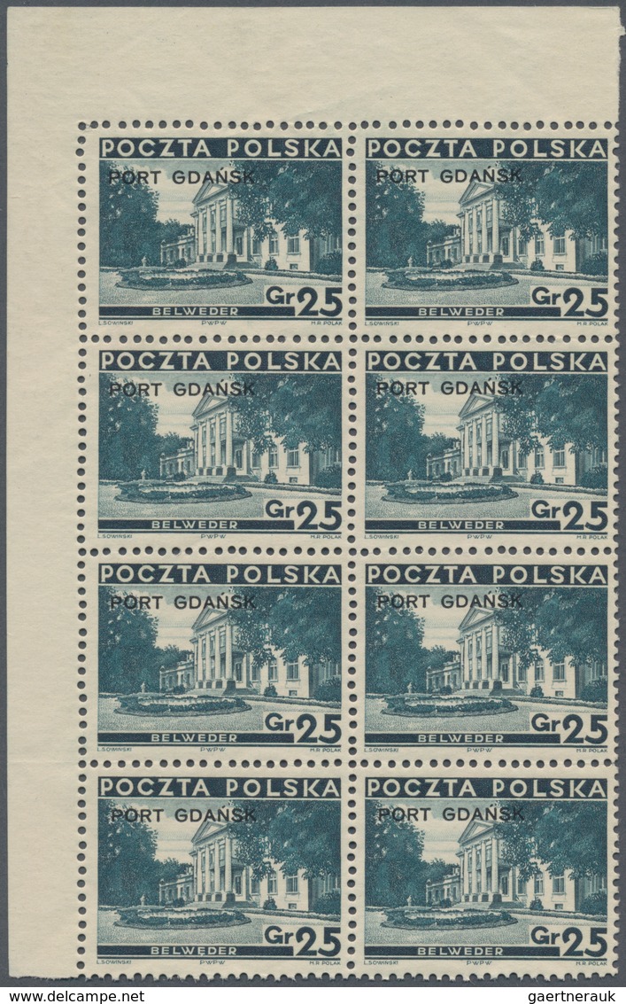 Polen - Post Im Danziger Hafen (Port Gdansk): 1936, Definitive Issue 25gr. ‚Belvedere Castle Warsaw‘ - Andere & Zonder Classificatie