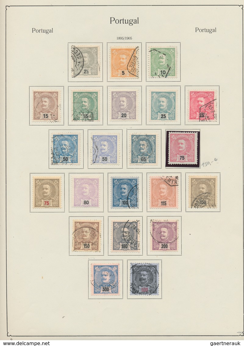 Portugal: 1853-1975, Collection On Old Album Leaves Starting Classic Issues Including Many Good Valu - Sonstige & Ohne Zuordnung
