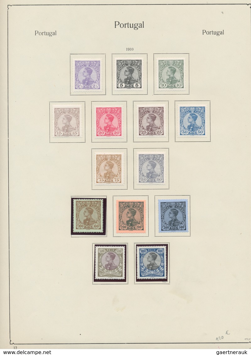 Portugal: 1853-1975, Collection on old album leaves starting classic issues including many good valu