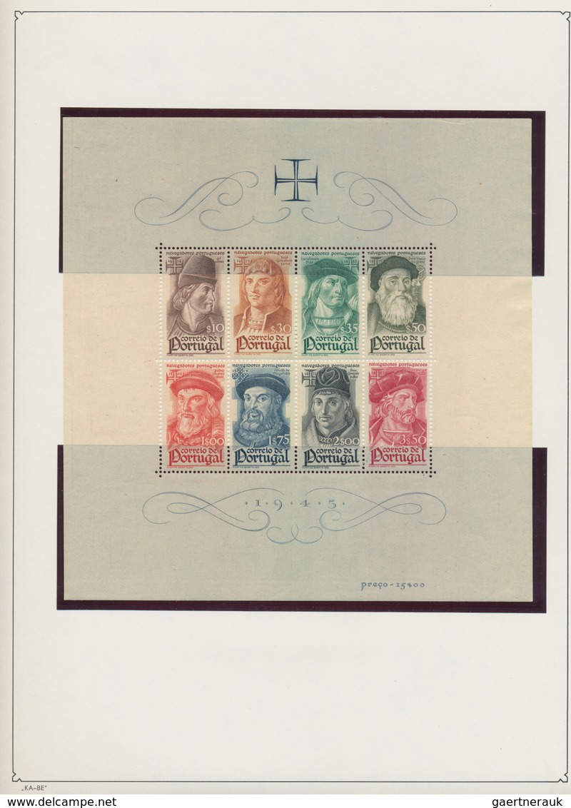 Portugal: 1853-1975, Collection on old album leaves starting classic issues including many good valu