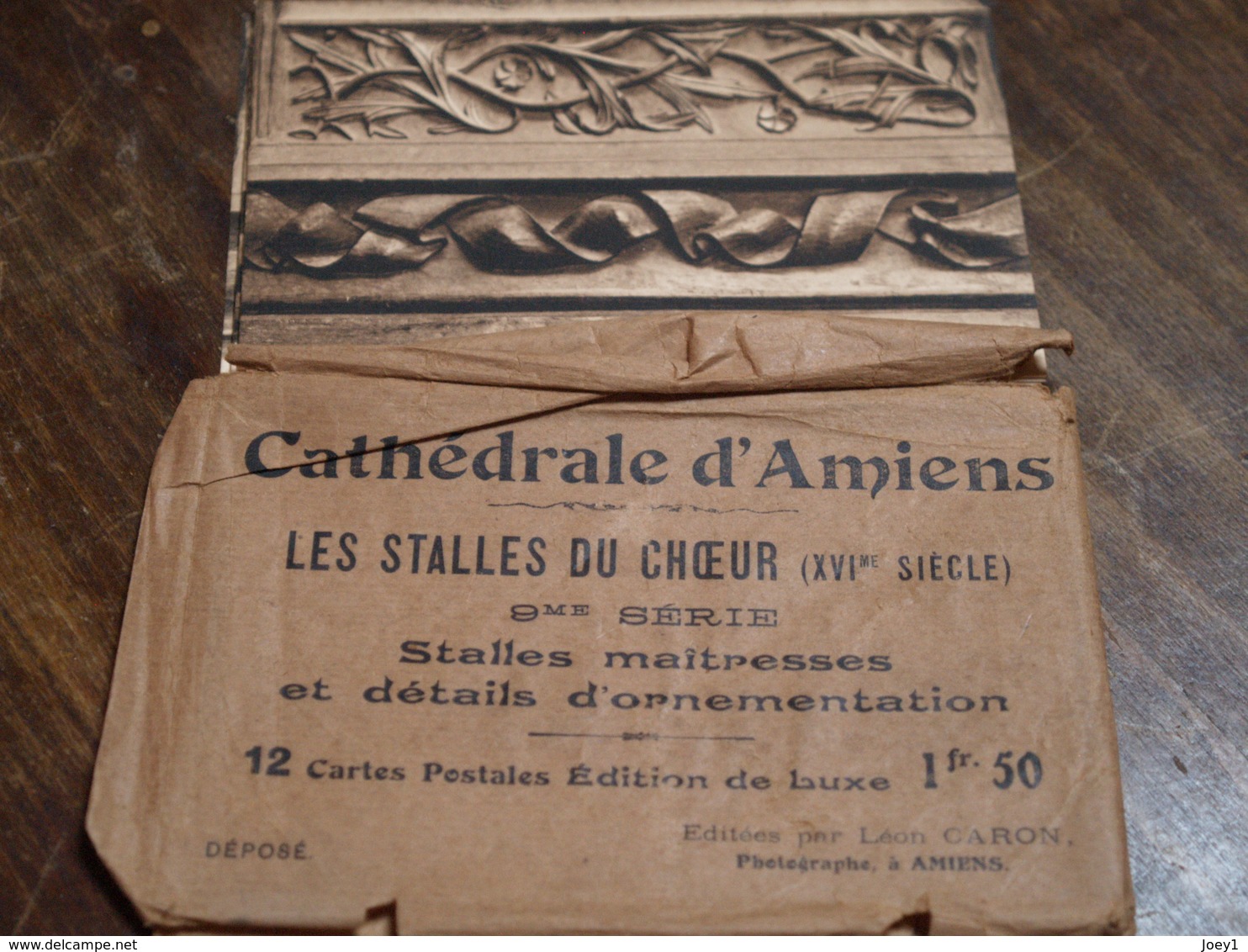 Cpa Cathédrale D'Amiens Les Stalles Du Chœur, 9 ème Série 12 Cartes,Raphaèl Caron Photo éditeur,complet - Amiens