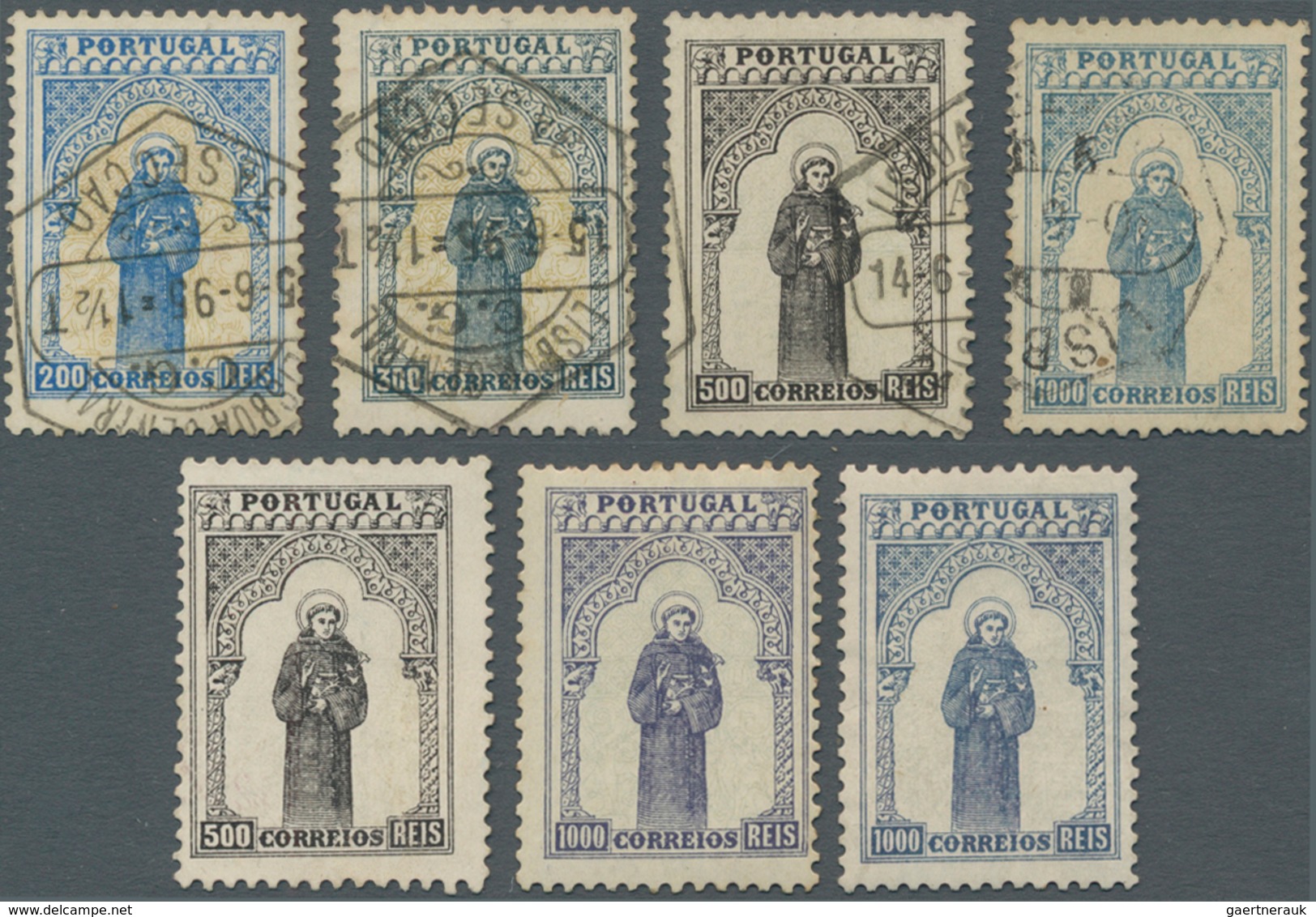 Portugal: 1895, 700th Ann. St.Anthony, Lot With 43 Mint/used Stamps, Comprising One Complete Used Se - Otros & Sin Clasificación