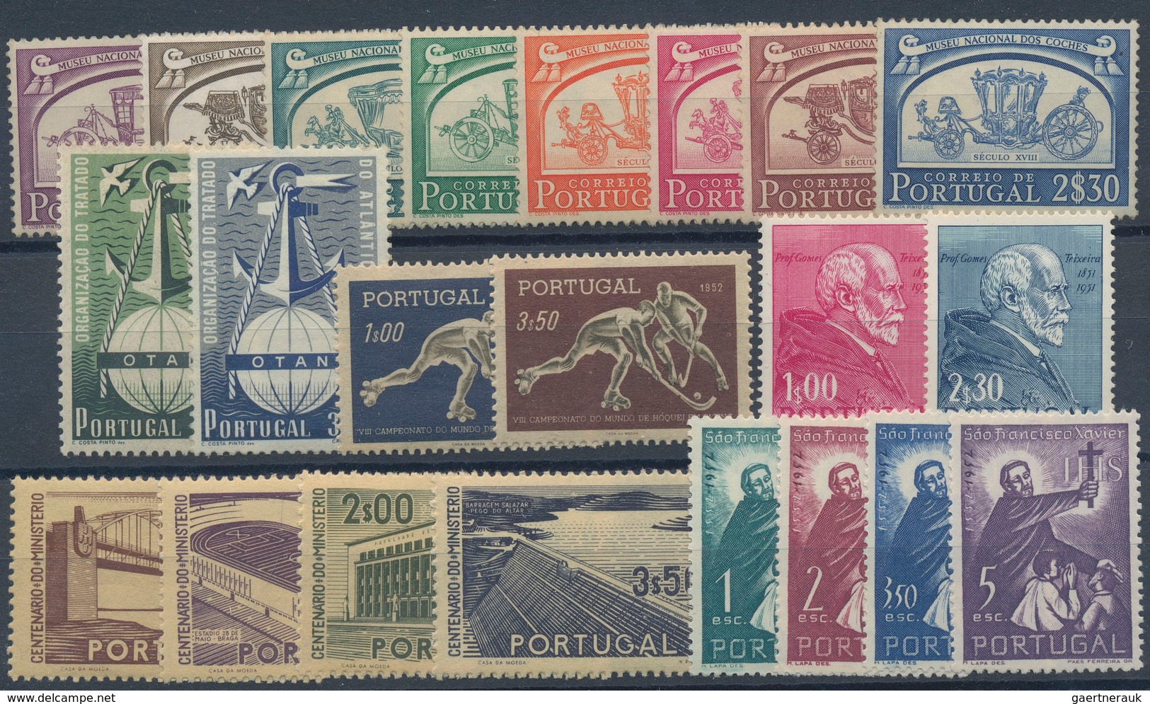 Portugal: 1923/1984, substantial accumulation on stockcards with 50 sets "First flight Lisboa-Brasil