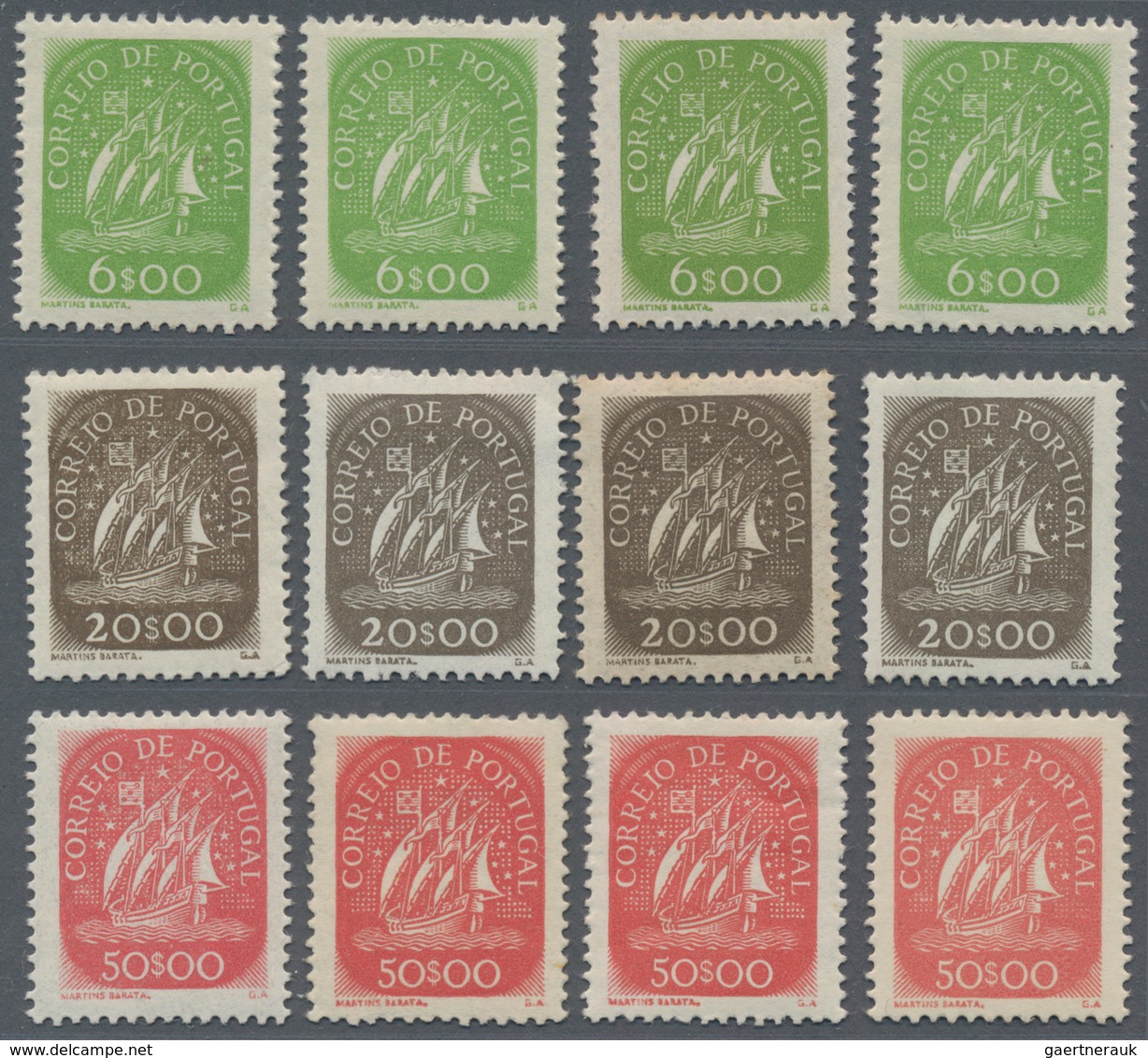 Portugal: 1935/1951 (ca.), Duplicates On Stockcards Mostly In Complete Sets Incl. Many Better Issues - Autres & Non Classés