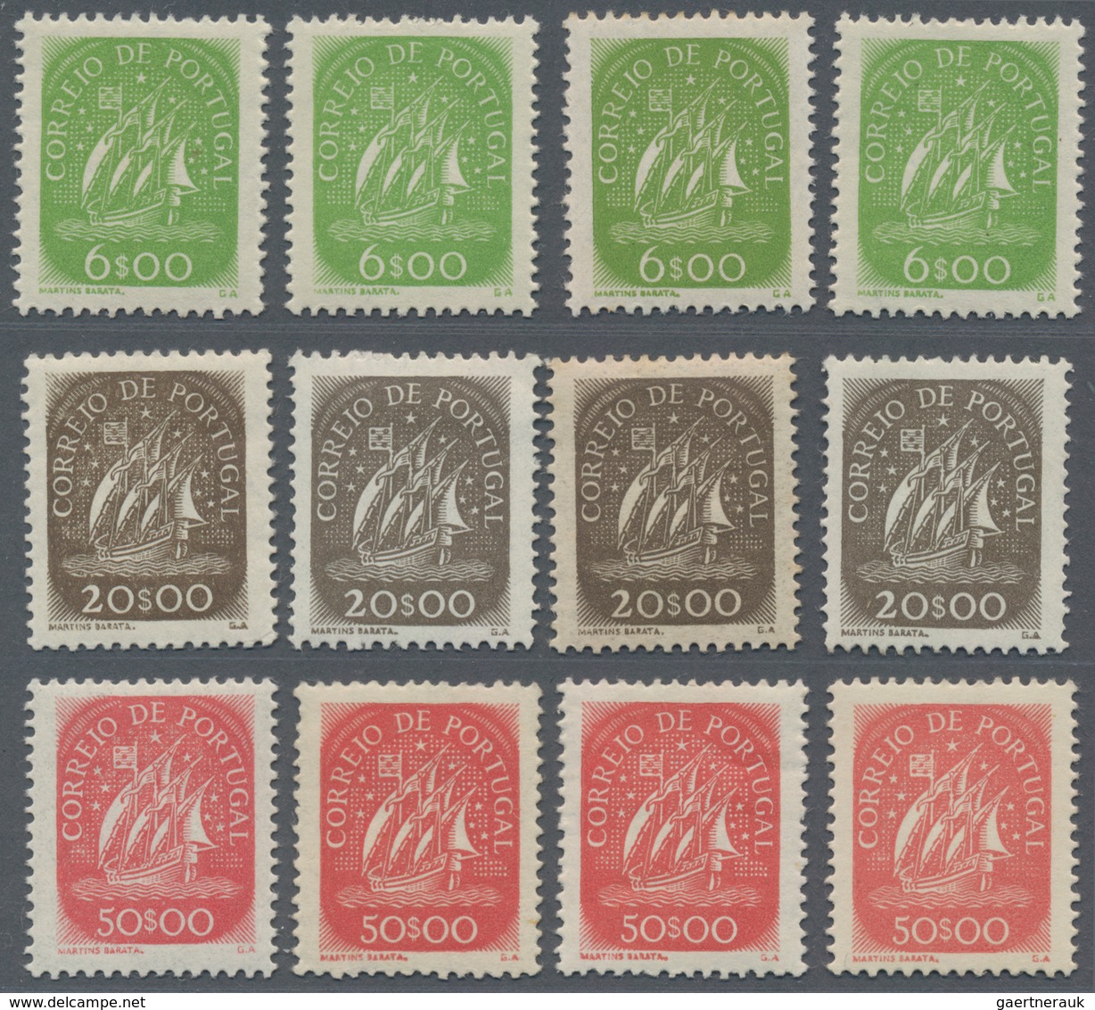 Portugal: 1935/1951 (ca.), Duplicates On Stockcards Mostly In Complete Sets Incl. Many Better Issues - Otros & Sin Clasificación