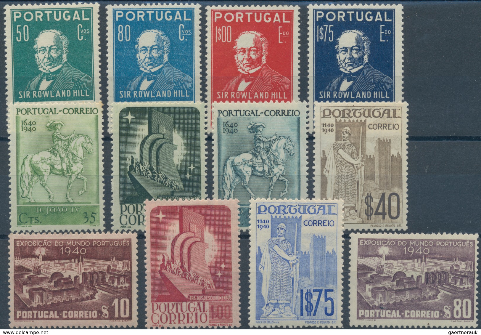 Portugal: 1940/1954, Ten Complete Year Sets Without The Souvenir Sheets, Mint Never Hinged, Some Sta - Sonstige & Ohne Zuordnung
