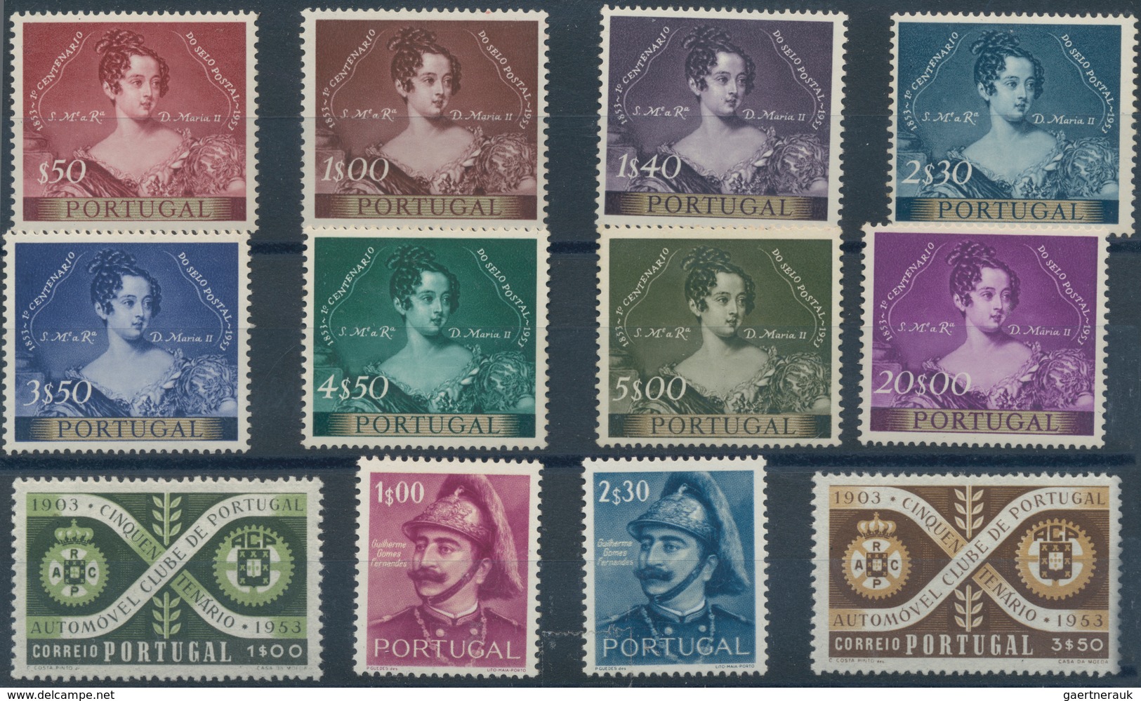 Portugal: 1940/1954, Ten Complete Year Sets Without The Souvenir Sheets, Mint Never Hinged, Some Sta - Otros & Sin Clasificación