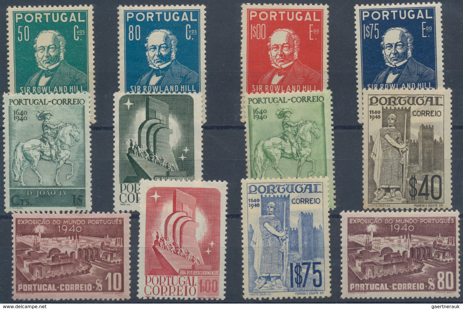 Portugal: 1940/1984, Stock Of Stamps And Complete Year Sets, Mint Never Hinged, Quite A Few Stamps M - Other & Unclassified