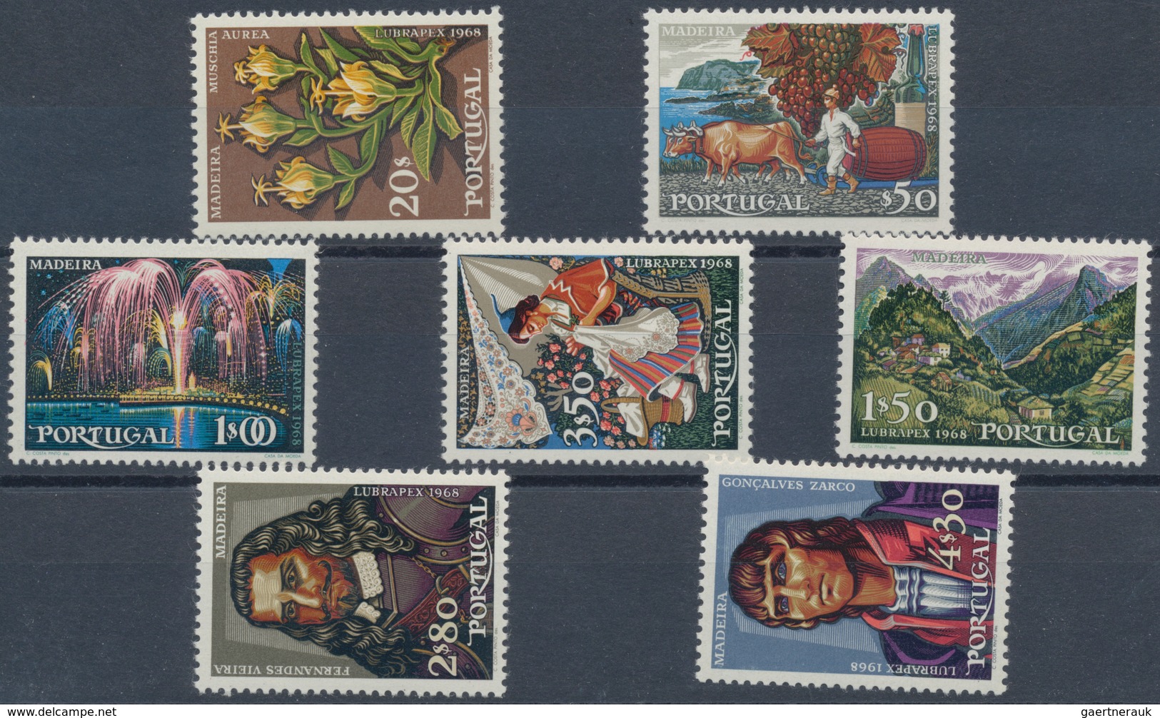 Portugal: 1940/1984, Stock Of Stamps And Complete Year Sets, Mint Never Hinged, Quite A Few Stamps M - Other & Unclassified