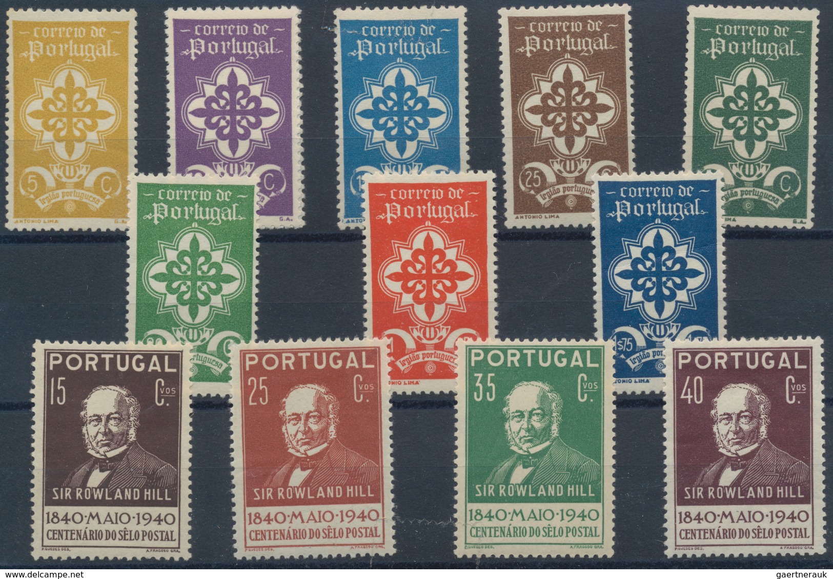 Portugal: 1940/1984, Stock Of Stamps And Complete Year Sets, Mint Never Hinged, Quite A Few Stamps M - Other & Unclassified