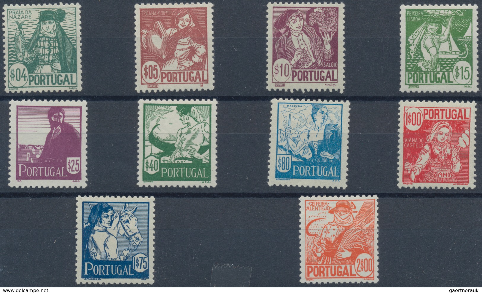 Portugal: 1940/1984, stock of stamps and complete year sets, mint never hinged, quite a few stamps m