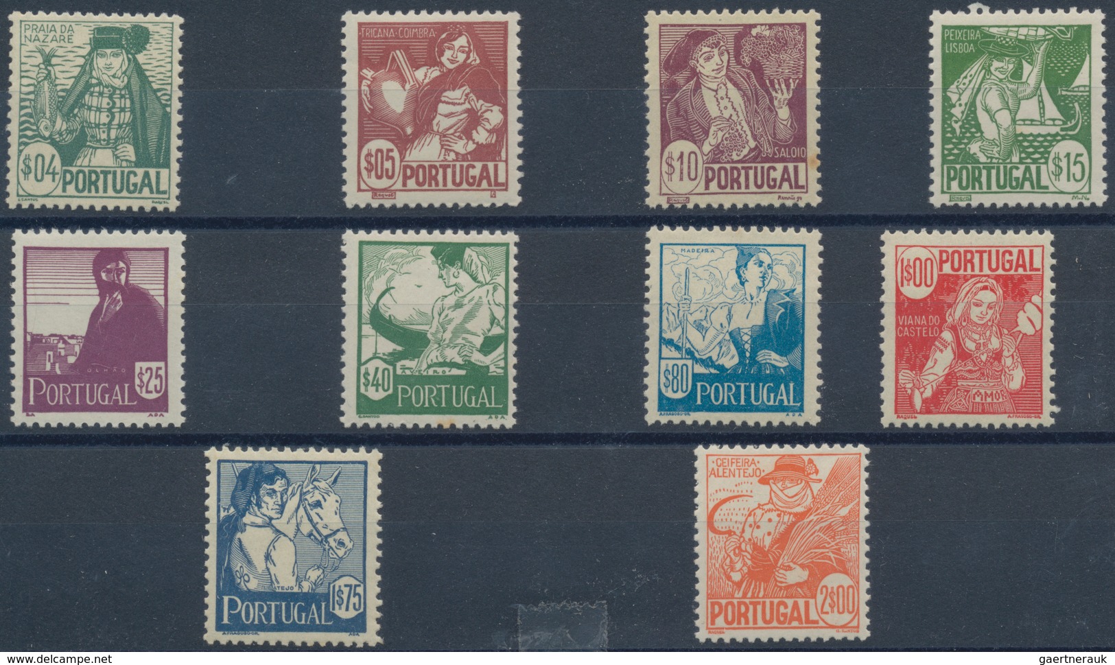 Portugal: 1940/1984, stock of stamps and complete year sets, mint never hinged, quite a few stamps m