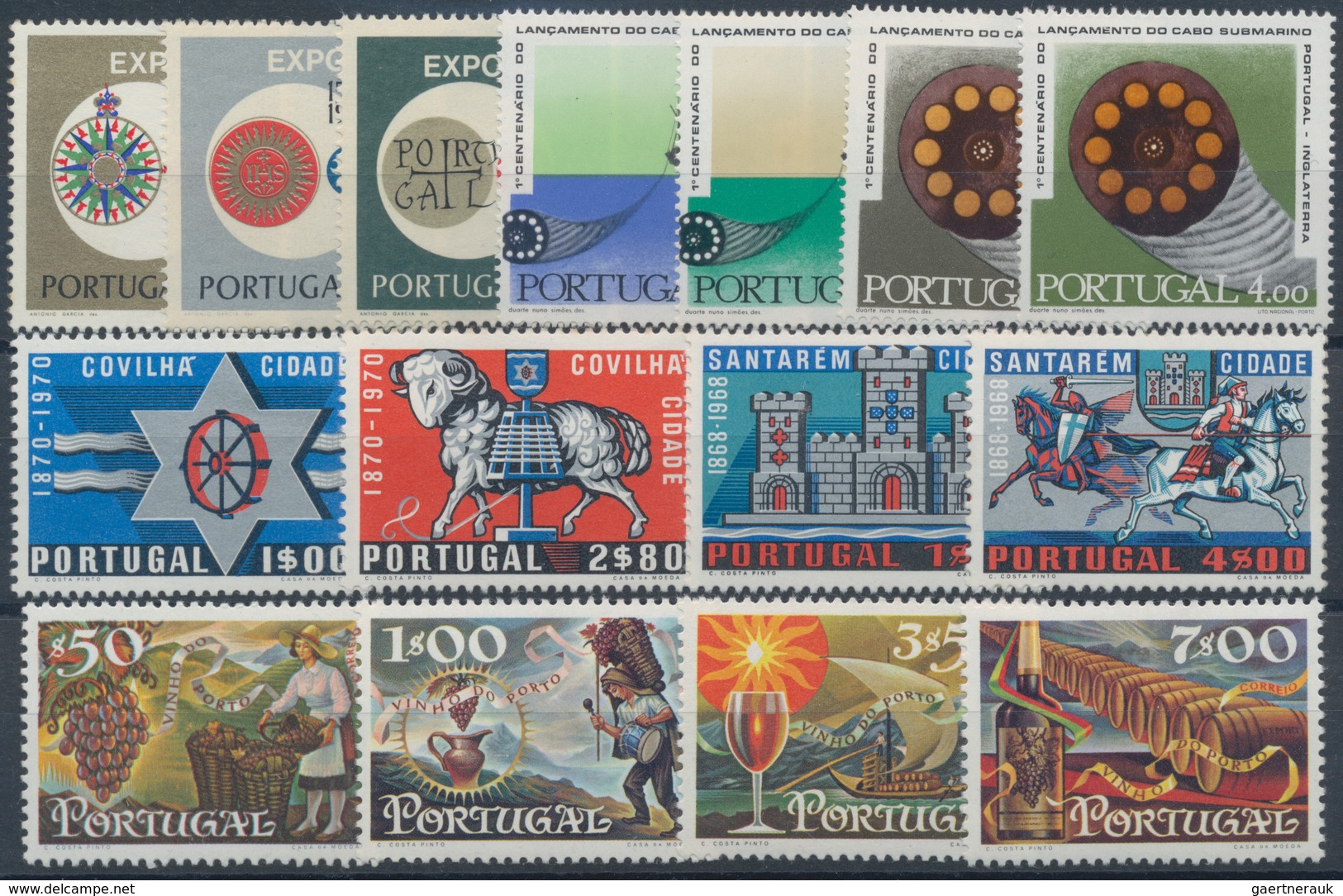 Portugal: 1940/1984, stock of stamps and complete year sets, mint never hinged, quite a few stamps m