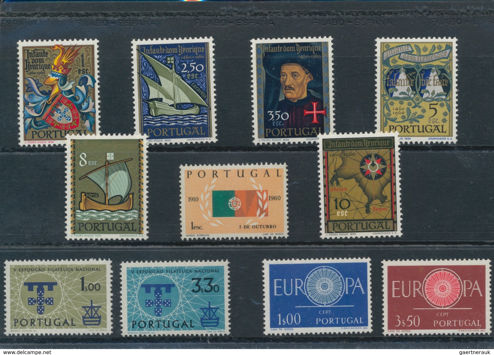 Portugal: 1960/1961, Sets Per 300 MNH. Every Year Set Is Separately Sorted On Small Stockcards. We C - Other & Unclassified