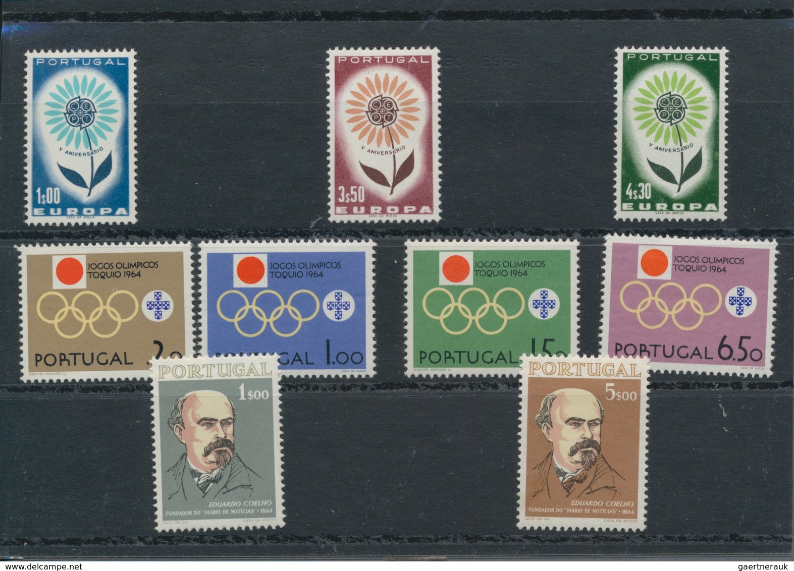 Portugal: 1963/1965, Sets Per 250 MNH. Every Year Set Is Separately Sorted On Small Stockcards. We C - Other & Unclassified
