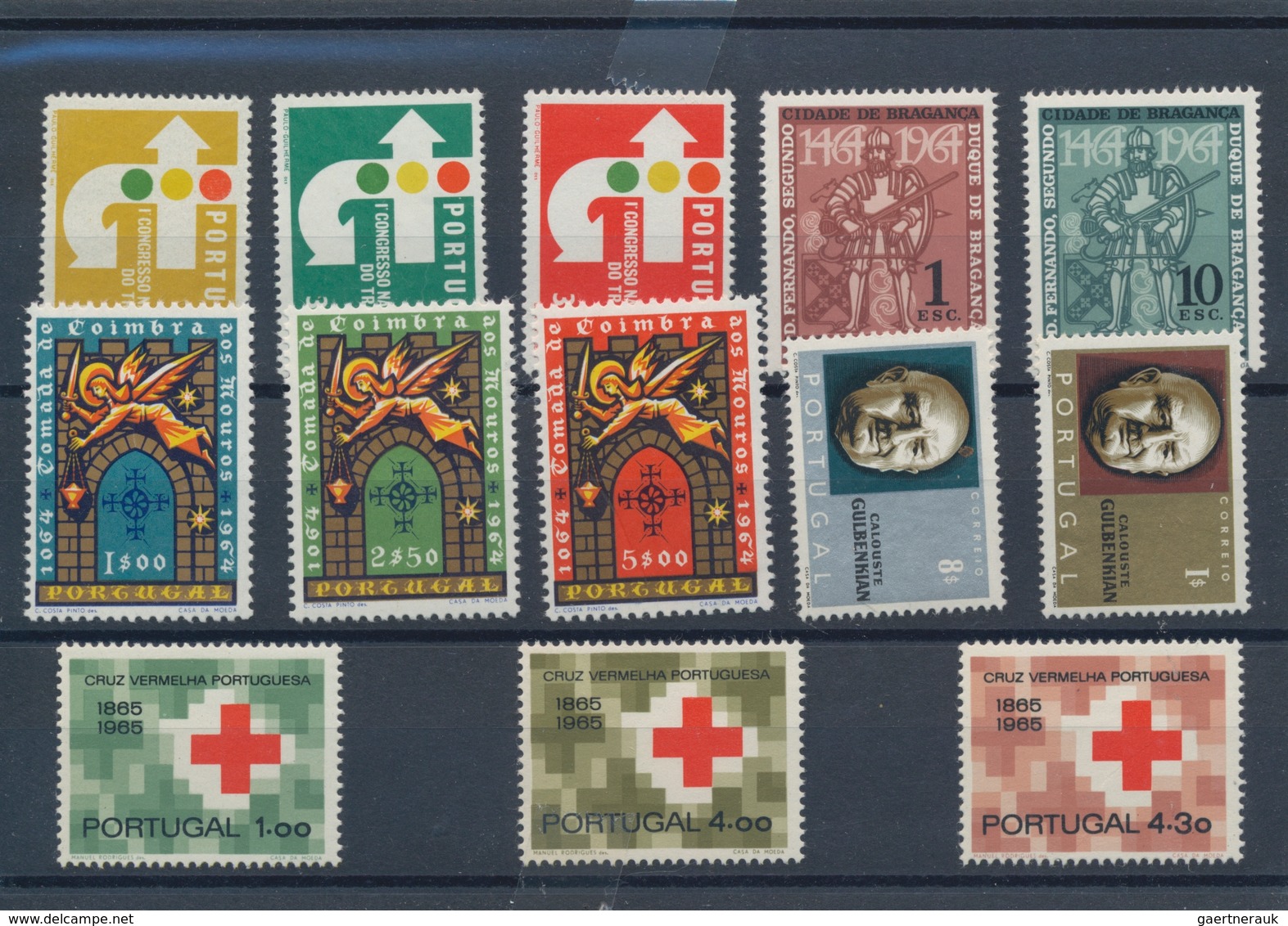 Portugal: 1963/1965, Sets Per 250 MNH. Every Year Set Is Separately Sorted On Small Stockcards. We C - Other & Unclassified