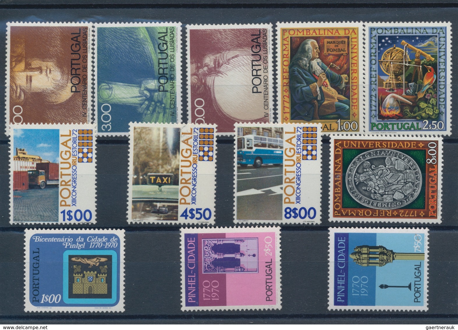 Portugal: 1972, Sets Per 250 MNH Without The Definitives. Every Year Set Is Separately Sorted On Sma - Other & Unclassified