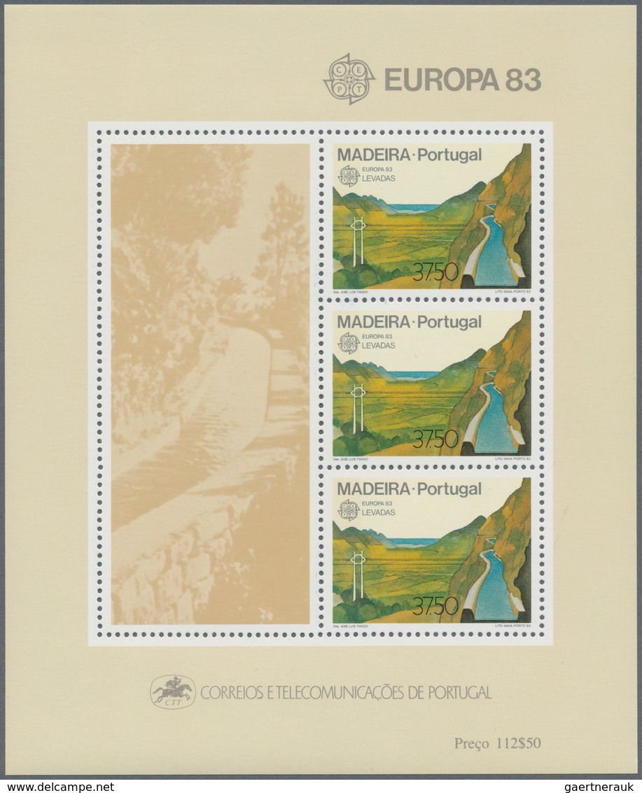 Portugal: 1975/1985, Duplicated Lot With 3.716 MINIATURE SHEETS And SHEETLETS In Different Quantitie - Other & Unclassified