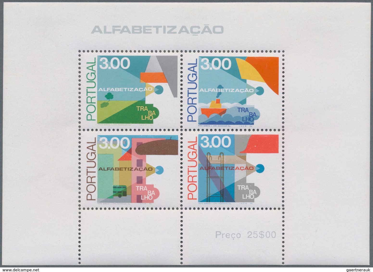 Portugal: 1975/1985, Duplicated Lot With 3.716 MINIATURE SHEETS And SHEETLETS In Different Quantitie - Other & Unclassified