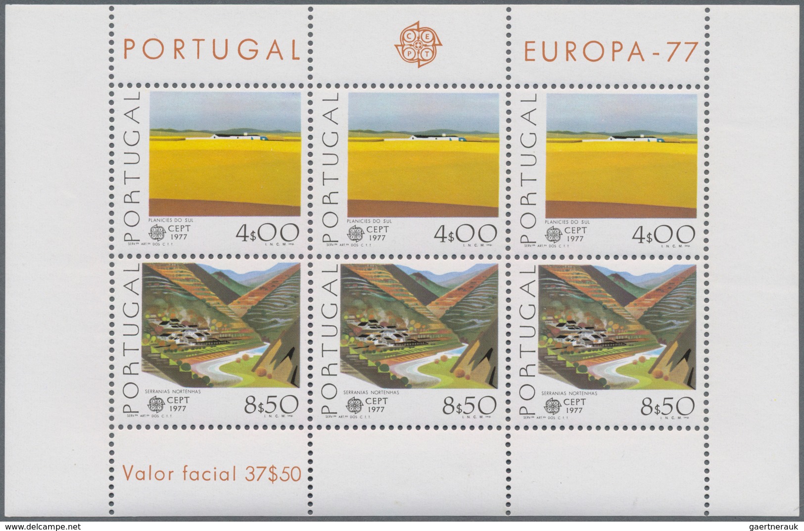 Portugal: 1975/1985, duplicated lot with 3.716 MINIATURE SHEETS and SHEETLETS in different quantitie