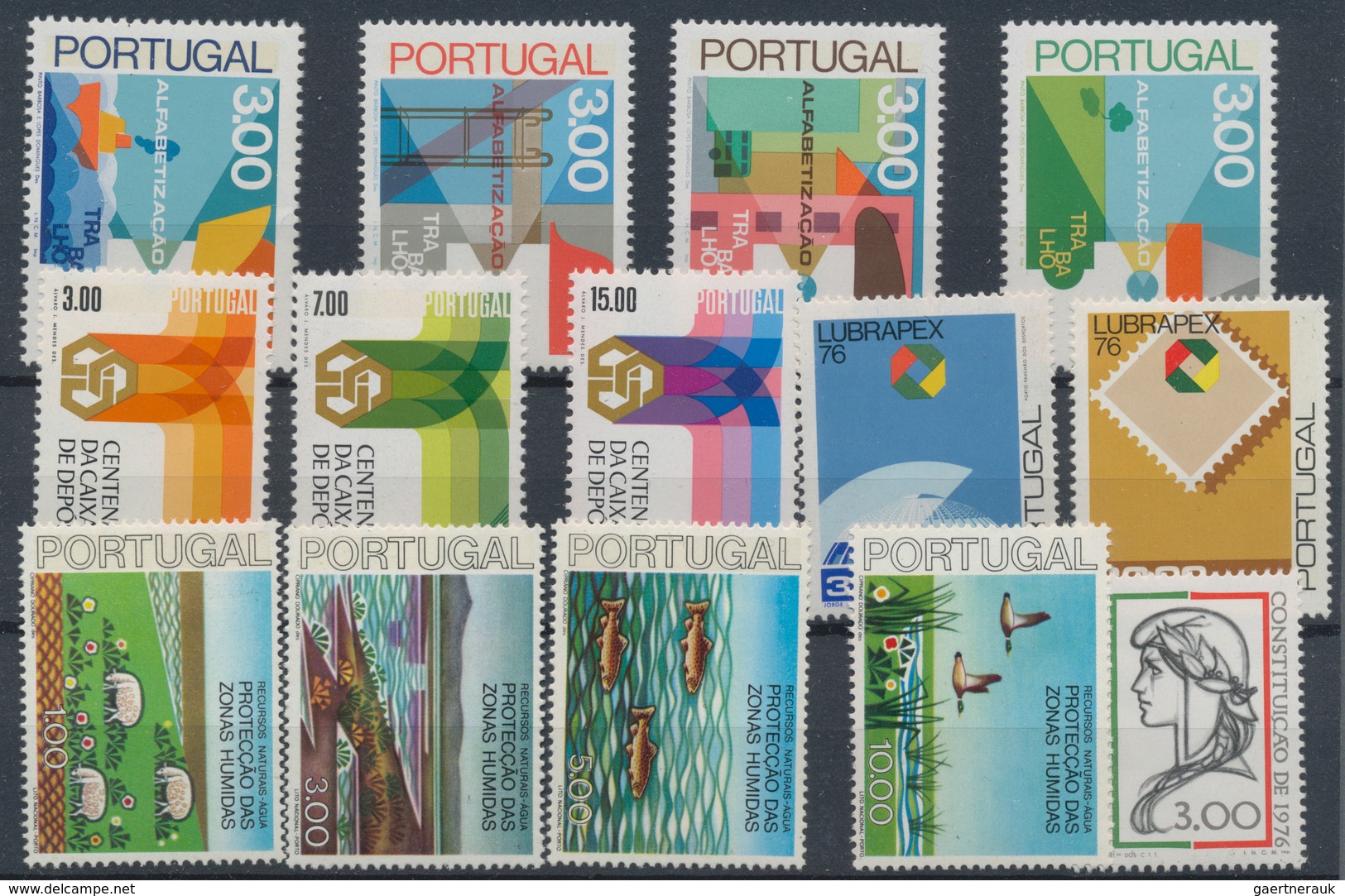 Portugal: 1976, Sets Without The Souvenir Sheets Per 175 MNH. Every Year Set Is Separately Sorted On - Other & Unclassified