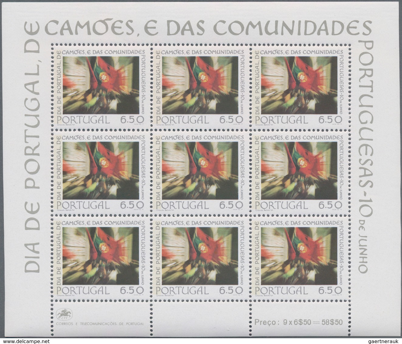 Portugal: 1977/1979, Stock Of Souvenir Sheets And Sheetlets (National Holiday 1979), Mint Never Hing - Other & Unclassified