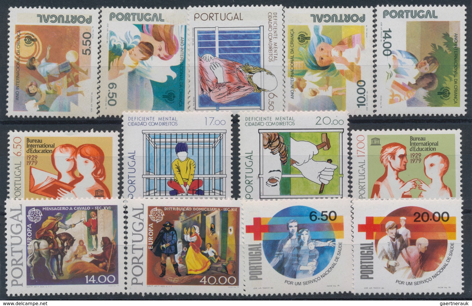 Portugal: 1979, Sets MNH Without The Definitives Per 400. Every Year Set Is Separately Sorted On Sma - Other & Unclassified